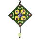 Yellow Floral Ceramic Tile Hook Online